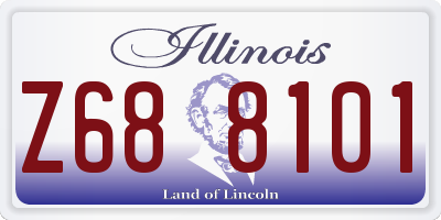 IL license plate Z688101
