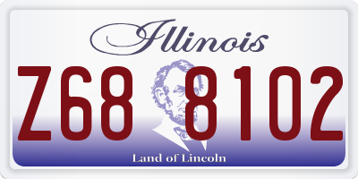 IL license plate Z688102