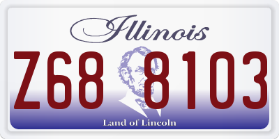 IL license plate Z688103