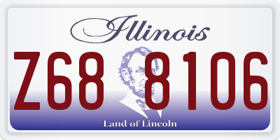 IL license plate Z688106