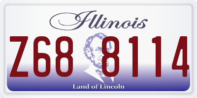 IL license plate Z688114