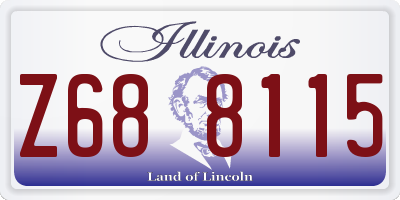 IL license plate Z688115
