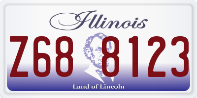 IL license plate Z688123