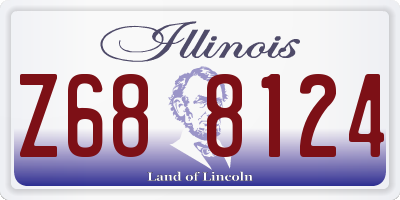 IL license plate Z688124