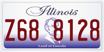 IL license plate Z688128
