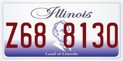 IL license plate Z688130