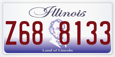 IL license plate Z688133