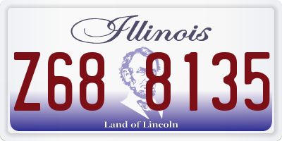 IL license plate Z688135
