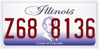 IL license plate Z688136