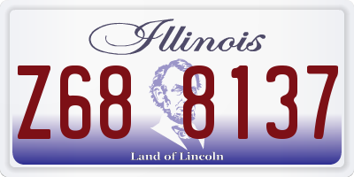 IL license plate Z688137