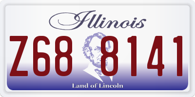 IL license plate Z688141