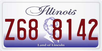 IL license plate Z688142