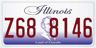 IL license plate Z688146