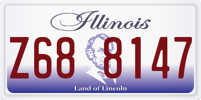 IL license plate Z688147