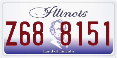 IL license plate Z688151