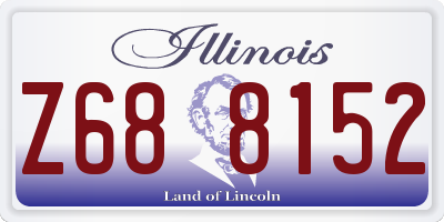IL license plate Z688152