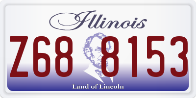IL license plate Z688153