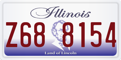 IL license plate Z688154