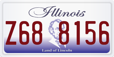 IL license plate Z688156
