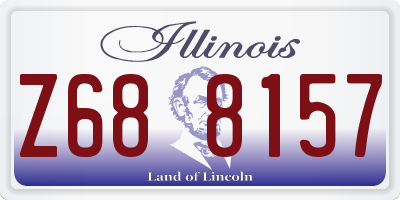 IL license plate Z688157