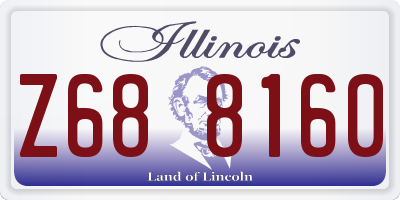 IL license plate Z688160