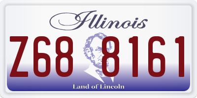 IL license plate Z688161