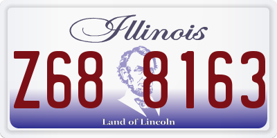 IL license plate Z688163