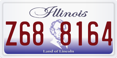 IL license plate Z688164