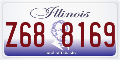 IL license plate Z688169