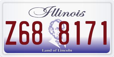 IL license plate Z688171