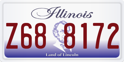 IL license plate Z688172