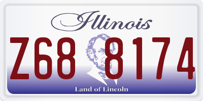 IL license plate Z688174