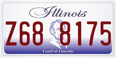 IL license plate Z688175