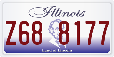 IL license plate Z688177