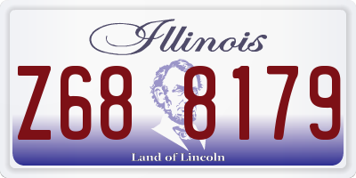 IL license plate Z688179