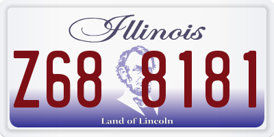 IL license plate Z688181