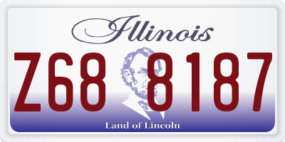 IL license plate Z688187