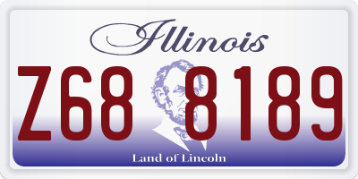 IL license plate Z688189