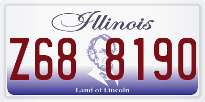 IL license plate Z688190