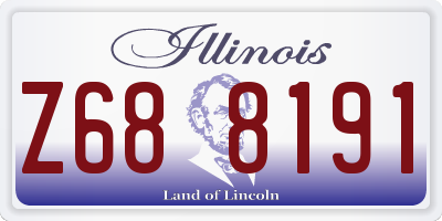 IL license plate Z688191