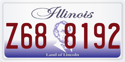 IL license plate Z688192