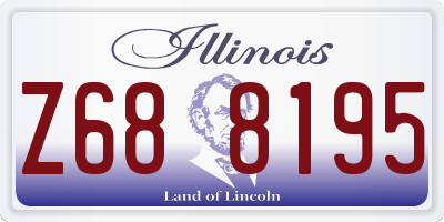 IL license plate Z688195