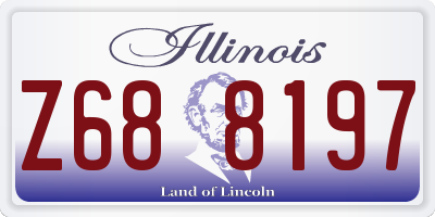 IL license plate Z688197