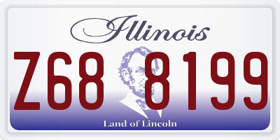 IL license plate Z688199
