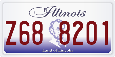 IL license plate Z688201