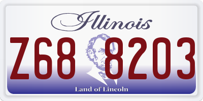 IL license plate Z688203