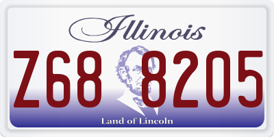 IL license plate Z688205