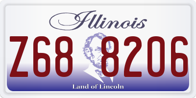 IL license plate Z688206