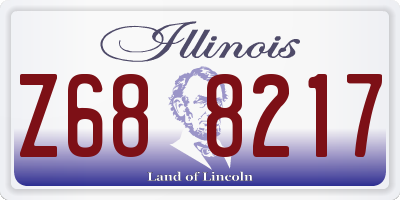 IL license plate Z688217