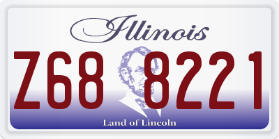 IL license plate Z688221